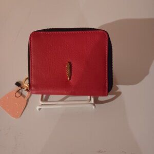 Thacker Ciara Compact Leather Zip Around Wallet